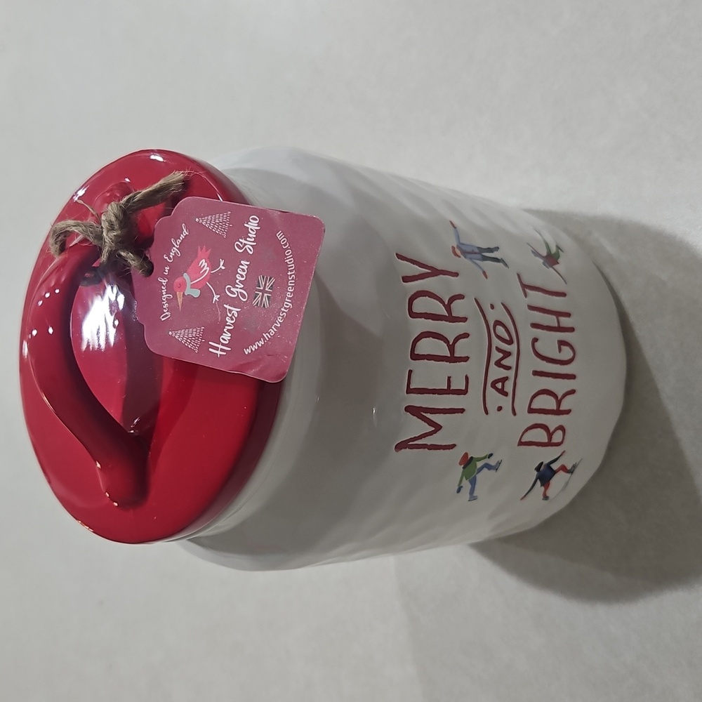 Merry And Bright Cookie/Candy Jar